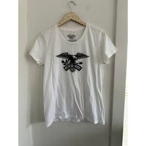 Harley Davidson Renew the Ride White Crewneck Tee | XL